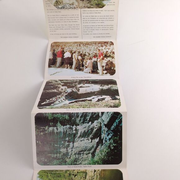 Ausable Chasm New York 1960s Fold-Out Postcards Unused Caverns Caves NY Tourism - Picture 6 of 9